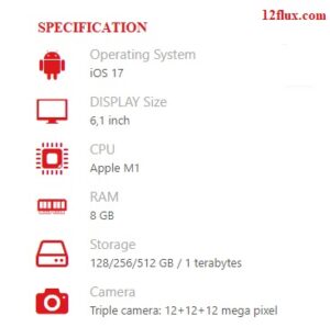 iphone 15 specifications